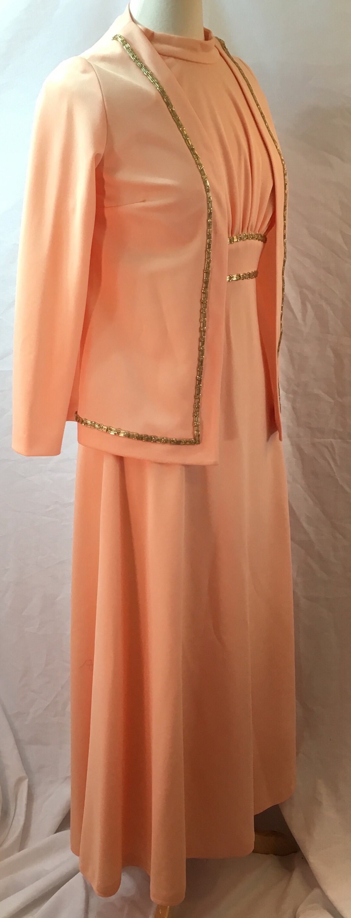 Vintage Hand Knit Peachy Dress main image 0