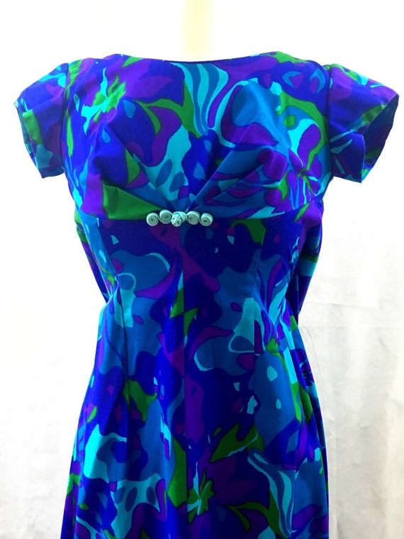 Hawaiian Dress Muumuu Casual Aire Vintage 1970s Si