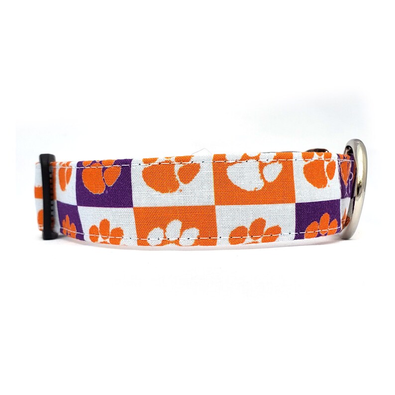 Tiger Pride Checkers Pet Collar image 2