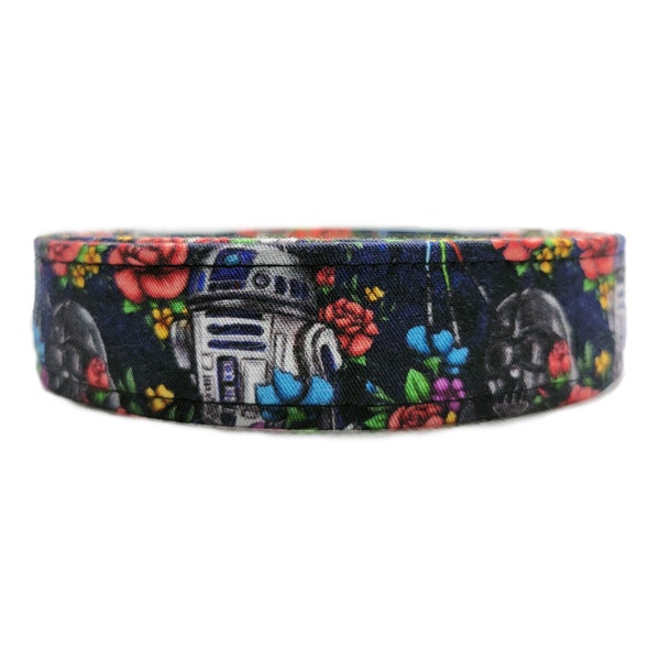 Navy Floral Space Wars Collar