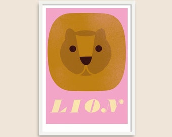 Animal Poster A3 – Lion