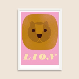 Cartel Animal A3 – León imagen 1