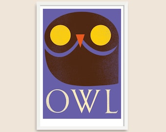 Animal Poster A3 – Owl