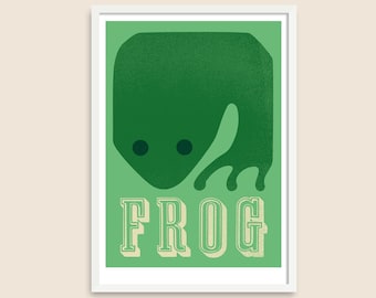 Póster Animal A3 – Rana