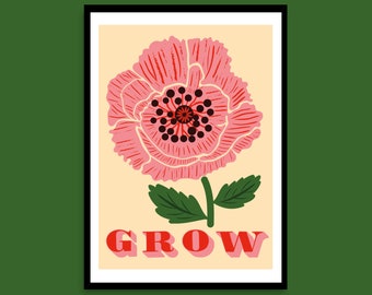 Quotes A3 – GROW Poppy