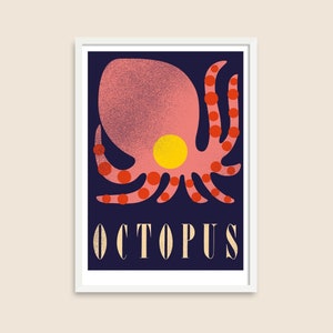 Cartel Animal A3 – Pulpo