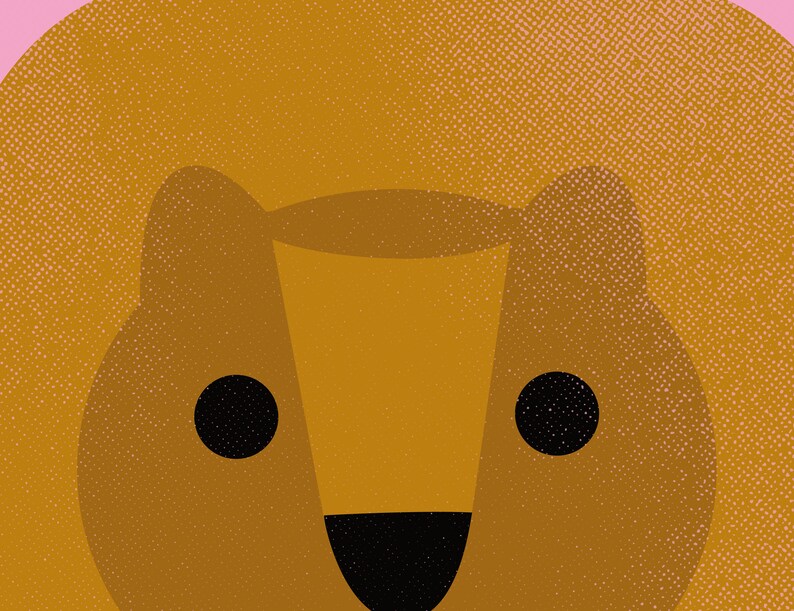 Animal Poster A3 Lion image 2