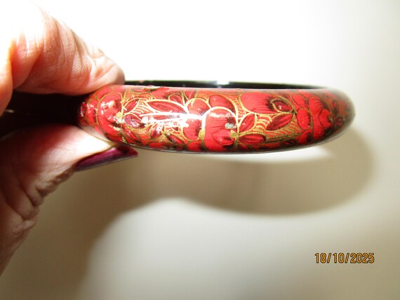 Vintage bangle ginger and rust - image 1