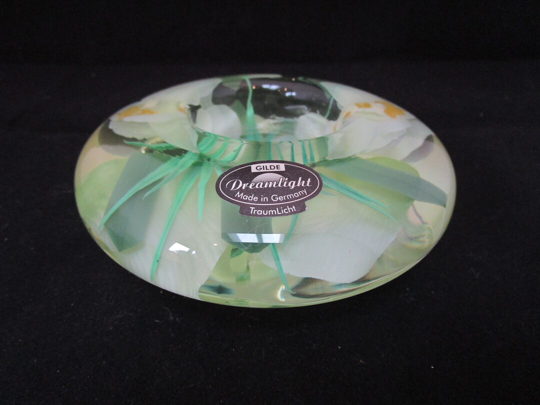 Vintage Lucite Candle Holder Etsy