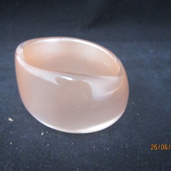 beige lucite bangle