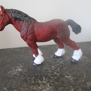 Vintage model Shire horse, farm animal