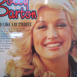 Dolly Parton &#39;love is like a butterfly vinyl record