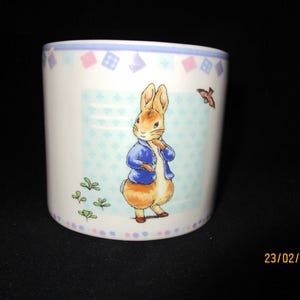 Salvadanaio Wedgwood Peter Rabbit per il battesimo.