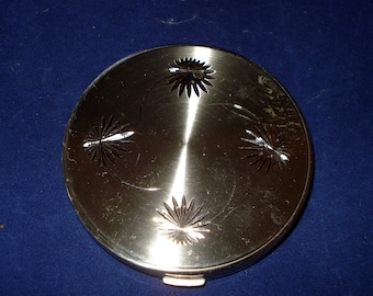 Polvos compactos vintage color plata