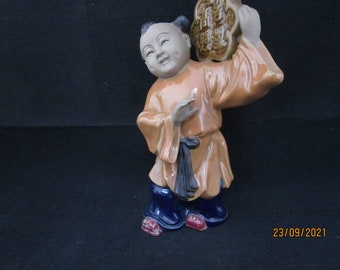 Large shiwan mudman oriental ceramic