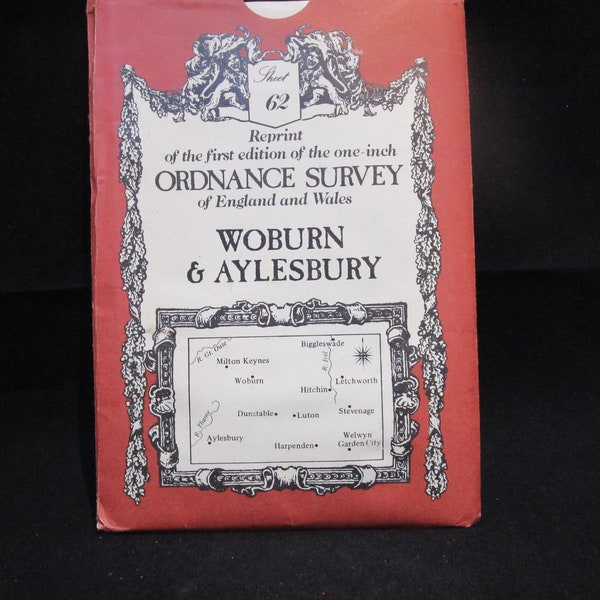 Ordnance survey map Woburn and Aylesbury