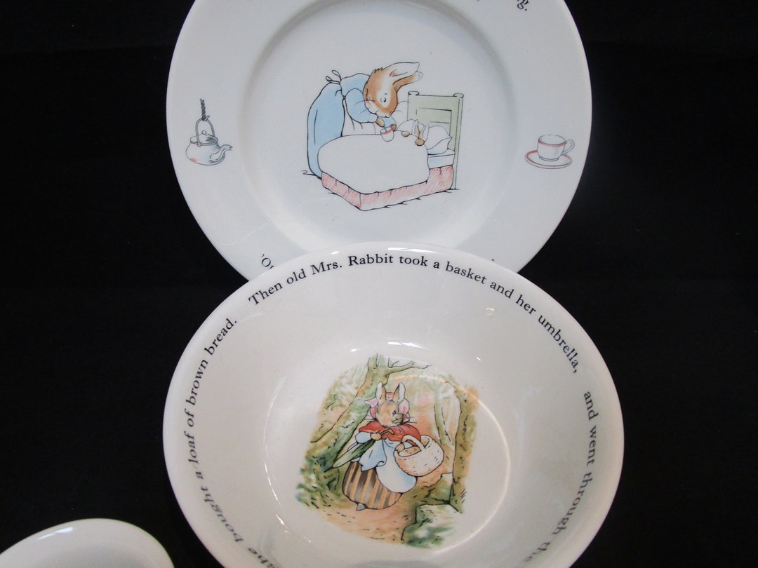 Peter Rabbit China Collection Wedgwood Peter Rabbit Nursery China Set - Etsy