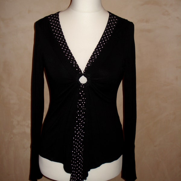 REDUCED black ladies retro top