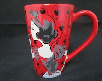 白雪姫をモチーフにしたパーソナライズマグカップ（ブルーまたはピンク