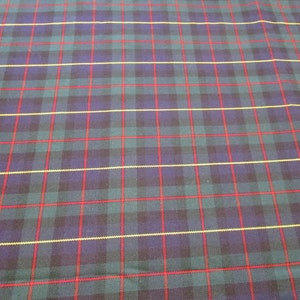 Tartan fabric remnant