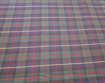 Tartan fabric remnant, Large