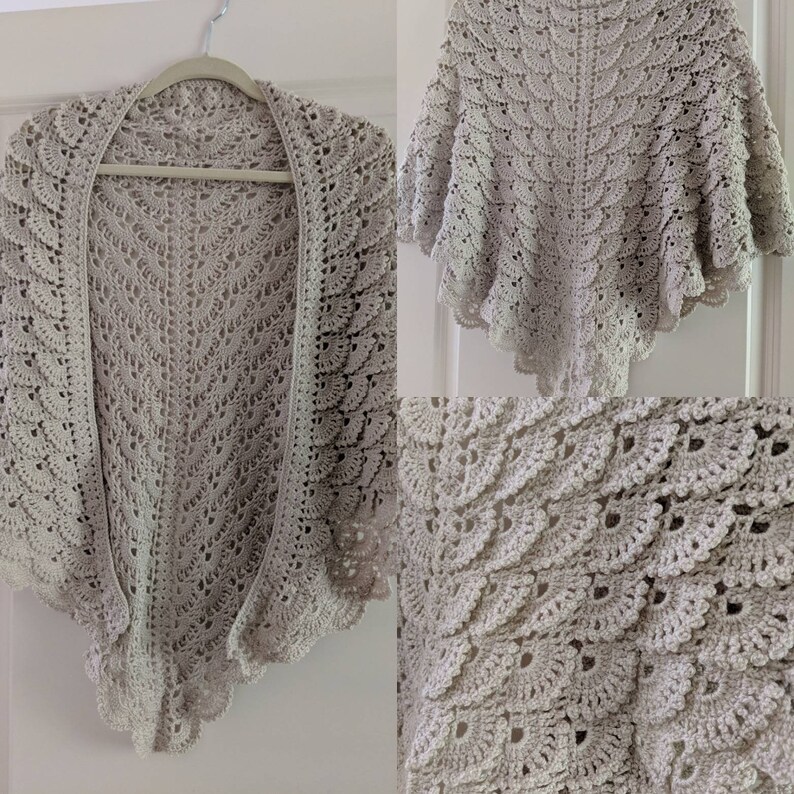 Handmade beige shawl
