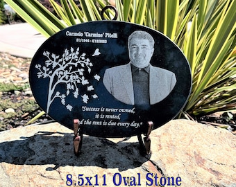 Custom Designed and Engraved Garden Memorial, Garden Memorial Plaque, Laser Engraved Stone, Engraved Memorial Stone, Stone Markers
