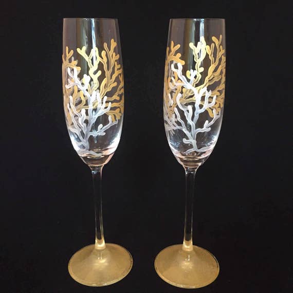 holiday champagne glasses