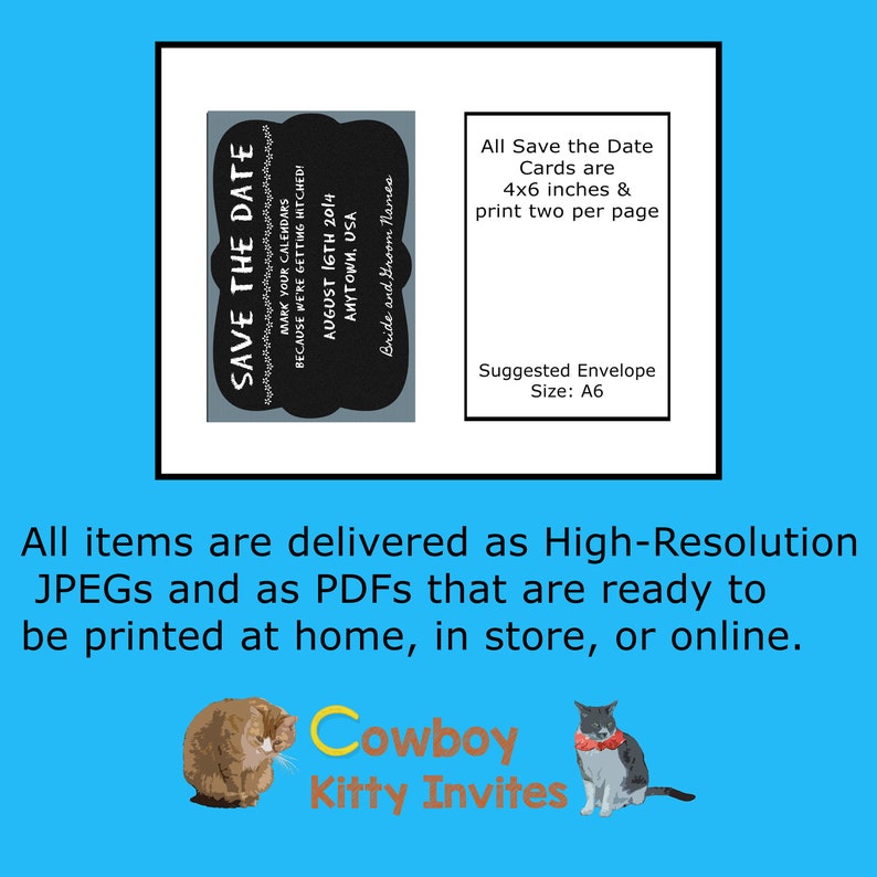 Chalkboard Confessions Shabby Chic Custom Design Save the Date; Rustic Burlap Chalkboard and Wood Wedding; Print at Home; Invite and RSVP