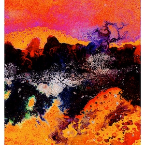 DESERT WILD FIRE  Giclée Print Sonoran Desert Wildfires Firefighters United States Forestry Service  Hotshots Wall Art Home Decor