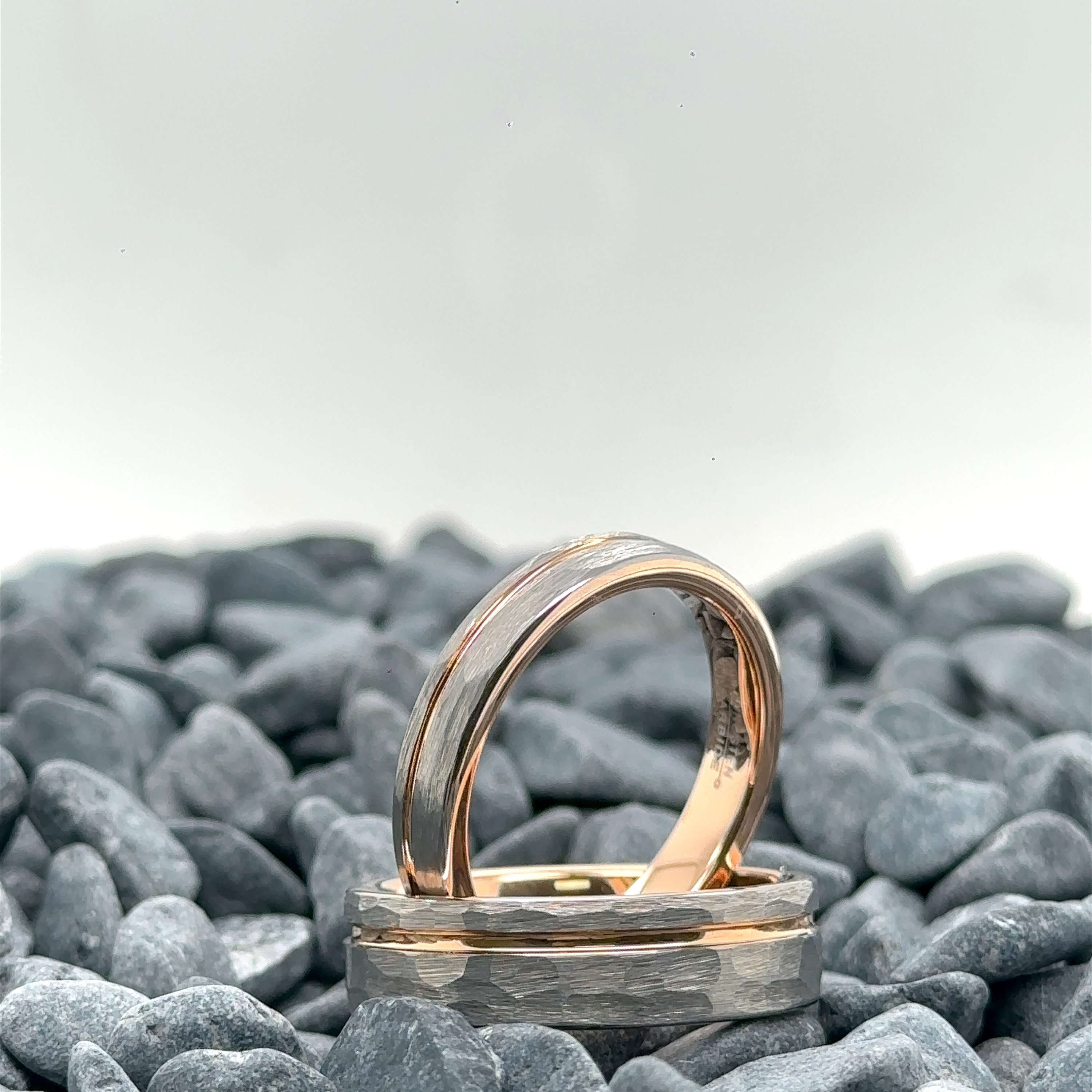 Anelli In Tungsteno Oro Rosa - Fedi Nuziali E Fidanzamento 2mm, 4mm, 6mm - Foto 2