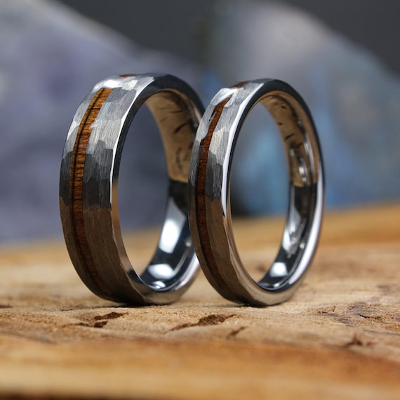 TUTISS Anelli In Tungsteno Argento/Oro - Larghezze 3-10 Mm, Unisex, Fedi Nuziali Moderne, Lucide E Ipoallergeniche