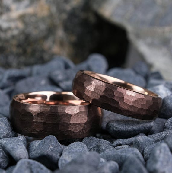 Anelli in carburo di tungsteno Fedi nuziali per uomini e donne Coppie Gioielli di moda dorati Do a mano Anello da uomo Matrimonio 8/6/4MM  36
