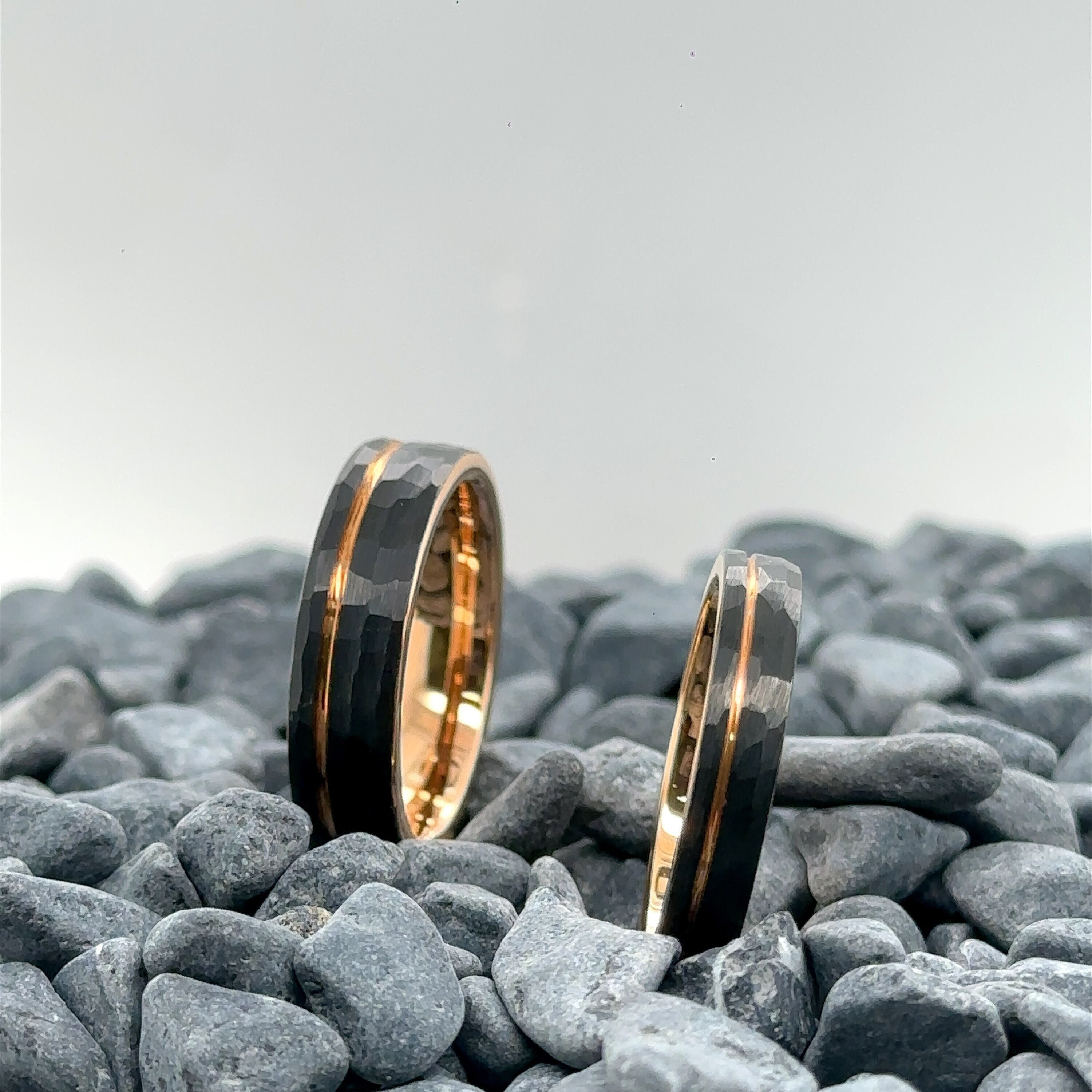 KnSam Anelli Tungsteno Coppia Fidanzamento, Anello Coppia di