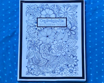 ADD ON - Literary Coloring Book / 22-Pages (Without Markers)