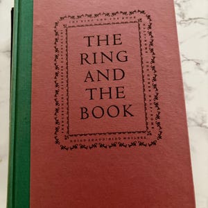 Vintage &quot;The Ring and the Book&quot; Robert Browning 1949, Poetry; Nineteenth Century Prose; Collectible Books