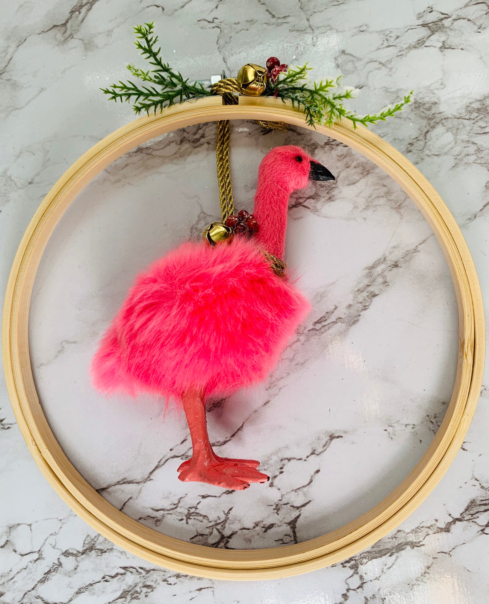 Fun Holiday Flamingo Wreath Christmas Beach Wreath Etsy