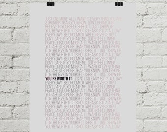 Tú vales la pena (gris)