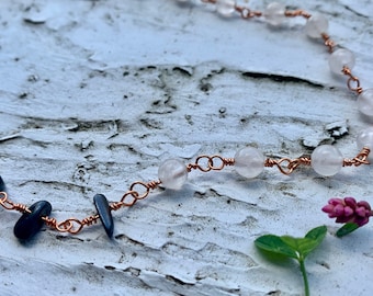 Collana quarzo rosa