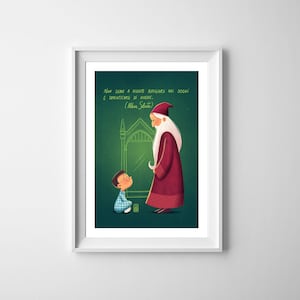 Stampa Harry e Albus / Stampa A4 / Carta riciclata / Wall art