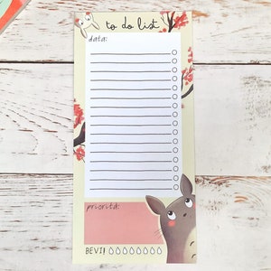 To do list Totoro | 10 x 21 cm