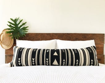 Lumbar Pillow Cover - Flecha Black / White