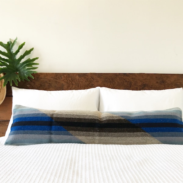 Wool Lumbar Pillow Cover, Boho Lumbar Pillow, Southwest Lumbar Pillow, Mexican Lumbar Pillow, Long Lumbar, Long Pillow, Bohemian Pillow