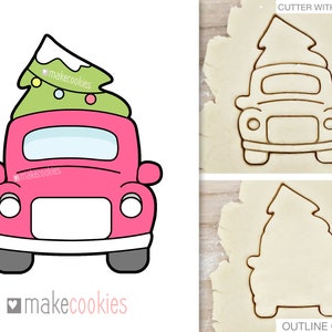 Christmas Truck Cookie Cutter, Christmas Cookie Cutters, Cookie Stamp