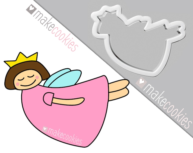 Fairy Cookie Cutter Fondant Cutters Baby Shower Cookie Etsy