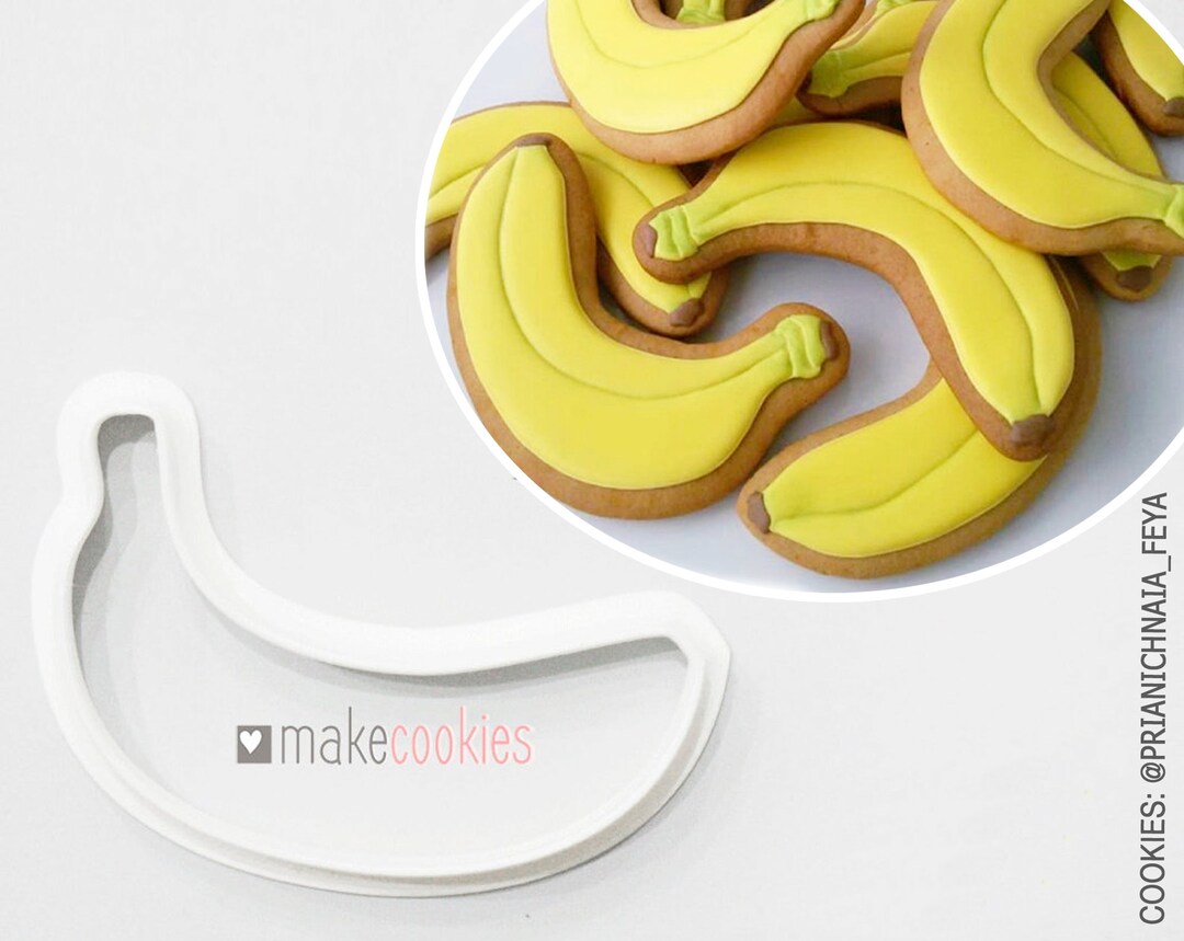Banana Cookie Cutter, Cookie Cutters, Fruit Cookie Cutter, Fondant