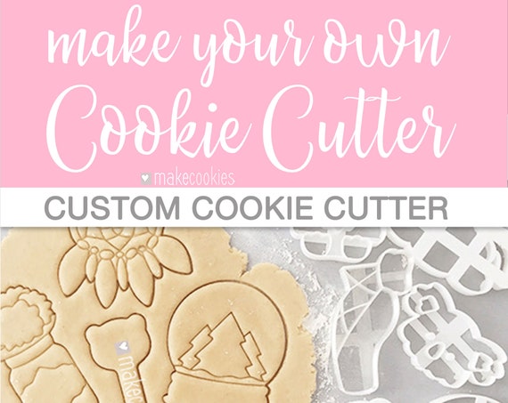 Custom Cookie Cutter Based on Your Design or Photo. Personalized