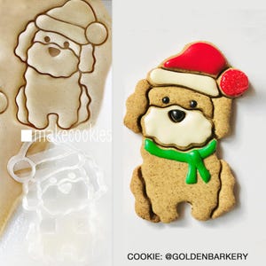 Emporte-pièce Noël chien, emporte-pièces Noël, emporte-pièces fondant