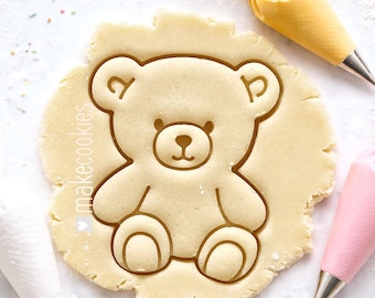 Teddy Bear Cookie Cutter, Baby Shower, Fondant and Clay Cutters