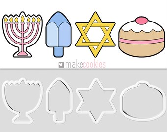 Star of David Cookie Cutter From Mini to Large Magen David Polymer Clay Jewelry and Earring ...